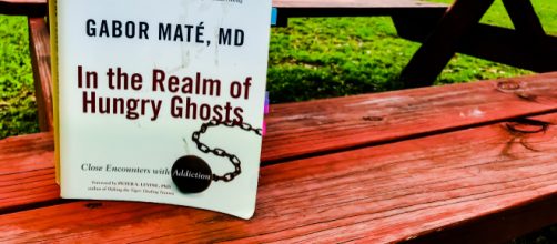 Gabor Maté's book, 'In the Realm of Hungry Ghosts: Close Encounters with Addiction.' (Photo by Danielle Lilly)