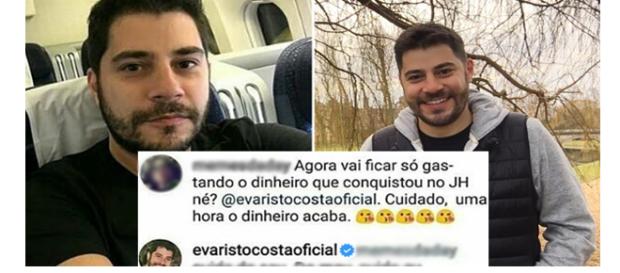 Evaristo deu o que falar com resposta atravessada ( Reprodução - Instagram ) Evaristo deu o que falar com resposta atravessada ( Reprodução - Instagram )