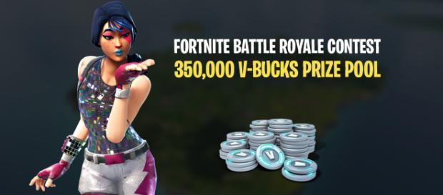 fortnite battle royale contest has a prize pool of 350 000 v bucks - fortnite 10000 v bucks