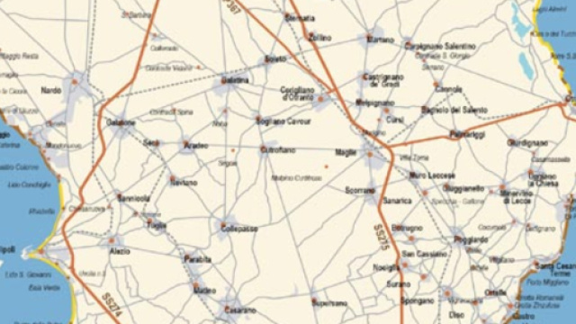 Mappa del Salento. Foto by salento.it