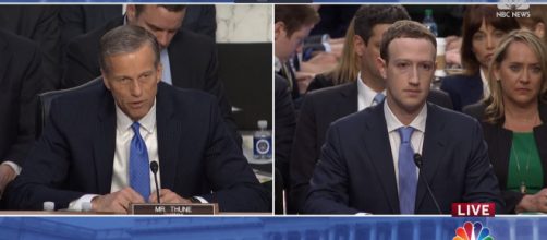 Mark Zuckerberg testifying before the Senate. Image via NBC News/YouTube screenshot