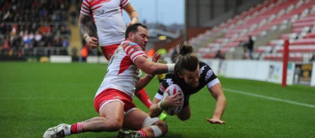 Liam Kay dives over for a try in Toronto's round one win over Leigh. Image Source - thestar.com Liam Kay dives over for a try in Toronto's round one win over Leigh. Image Source - thestar.com