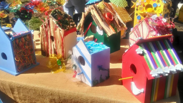 Casette in legno per uccellini