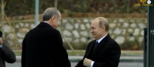 Turkey Up for Bid Between Putin and Trump? [image source: Christos Kintis/YouTube screenshot]