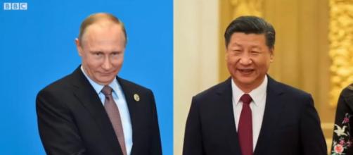 A new formed alliance between Russia and China raises alarm. [Image source: BBCNews/Youtube]
