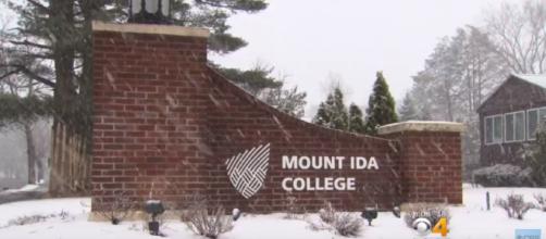 Mount Ida College prepares for its merger into the Umass consortium. [image source: CBS News/YouTube screenshot]