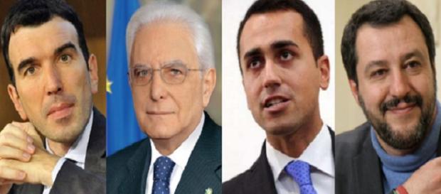 Martina, Mattarella, Di Maio e Salvini Martina, Mattarella, Di Maio e Salvini
