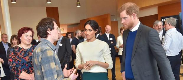 Prince Harry and Ms. Markle visit Catalyst Inc in North Ireland in March 2018 (Image credit – Northern Ireland Office, Wikimedia Commons) Prince Harry and Ms. Markle visit Catalyst Inc in North Ireland in March 2018 (Image credit – Northern Ireland Office, Wikimedia Commons)