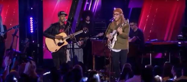 Dennis Lorenzo brought his heart and his guitar with a hole to create magic on 'American Idol' with Allen Stone, Screencap AmericanIdol/YouTube Dennis Lorenzo brought his heart and his guitar with a hole to create magic on 'American Idol' with Allen Stone, Screencap AmericanIdol/YouTube