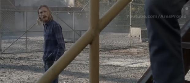 Dwight makes a choice to double-cross someone other than Negan in this episode. (Image via AMC/AresPromo YouTube screenshot) Dwight makes a choice to double-cross someone other than Negan in this episode. (Image via AMC/AresPromo YouTube screenshot)