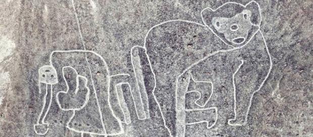 Figura recém descoberta na área de Nazca, no Peru. Figura recém descoberta na área de Nazca, no Peru.