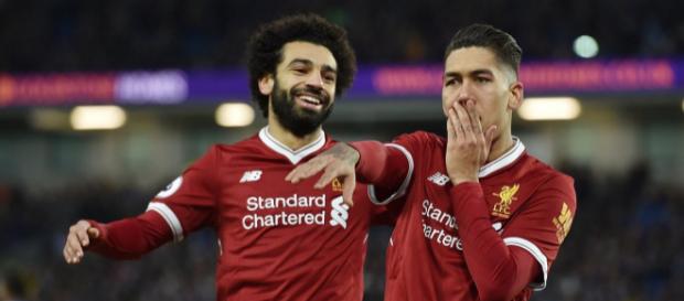 Salah e Firmino marcaram na vitória do Liverpool por 2 a 1 Salah e Firmino marcaram na vitória do Liverpool por 2 a 1