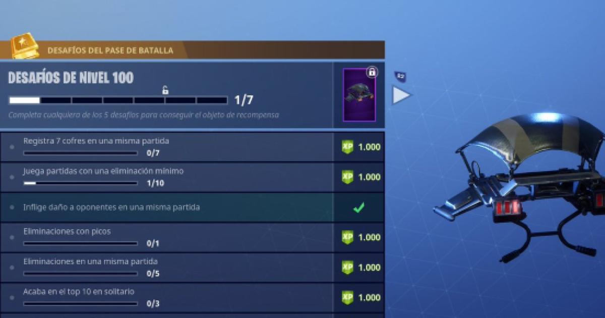 Aqui Esta La Recompensa Del Desafio De Nivel 100 Para Fortnite - 