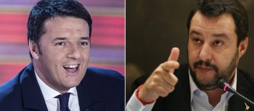 Messaggi sms tra Renzi e Salvini