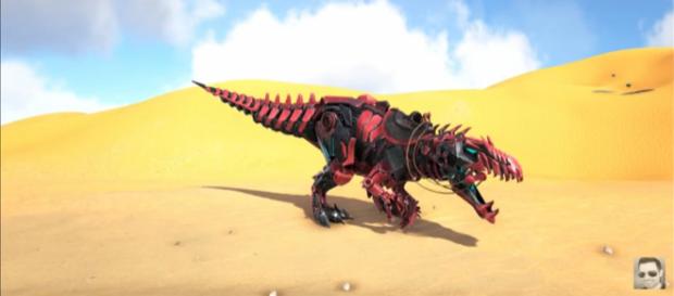 A Tek Giganotosaurus in 'ARK: Survival Evolved' - (Image Credit: KingDaddyDMAC/YouTube) A Tek Giganotosaurus in 'ARK: Survival Evolved' - (Image Credit: KingDaddyDMAC/YouTube)