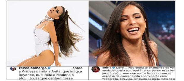 Anitta disse que cresceu ouvindo músicas de Wanessa (Reprodução - Redes Sociais) Anitta disse que cresceu ouvindo músicas de Wanessa (Reprodução - Redes Sociais)
