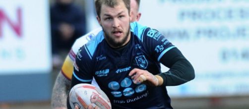 Luke Briscoe made history against Hull FC, but the game will sadly be remembered for other reasons. Image Source - newsoneplace.com