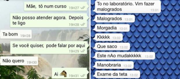 Conversas engraçadas de mães no WhatsApp. Fotos: Reprodução. Conversas engraçadas de mães no WhatsApp. Fotos: Reprodução.