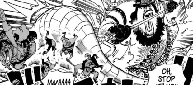 El capítulo se abre en Kamabakka, la isla de los Transformati en la que Sanji pasó dos años entrenando El capítulo se abre en Kamabakka, la isla de los Transformati en la que Sanji pasó dos años entrenando