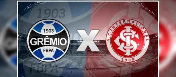 Grêmio x Inter ao vivo pelo Brasileirão. (foto reprodução). Grêmio x Inter ao vivo pelo Brasileirão. (foto reprodução).