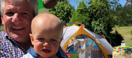 Matt Roloff holds his grandson, baby Jackson, during his first birthday party / Photo via Matt Roloff, Instagram
