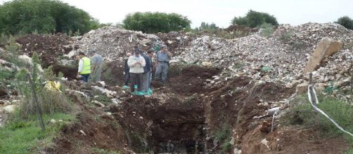 Un'immagine della discarica di Calvi Risorta (CE)