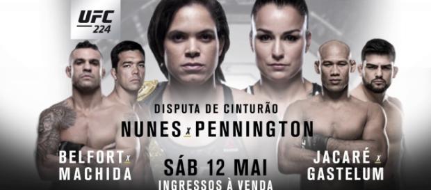 UFC 224 ao vivo neste sábado (12). (foto reprodução). UFC 224 ao vivo neste sábado (12). (foto reprodução).