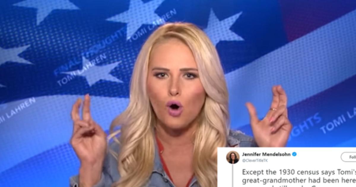 Tomi Lahren's family tree reveals undocumented immigrants, Twitter rejoices