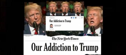 The Trump addiction is taking over. Photos: CNN/YouTube Screenshots