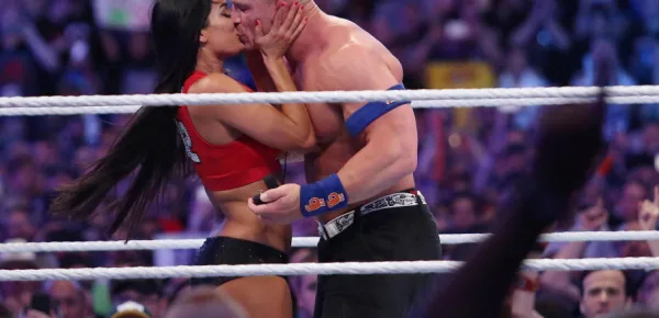 Nikki Bella still 'spending nights' with John Cena at his place ... image credit- aol.com