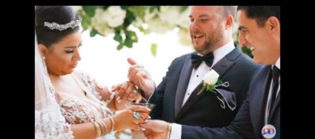 Bravo reality star Mercedes Javid and husband Tommy Feight with co-star (image from Offline Daily/YouTube). Bravo reality star Mercedes Javid and husband Tommy Feight with co-star (image from Offline Daily/YouTube).