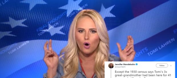 Tomi Lahren on Fox News, via Twitter Tomi Lahren on Fox News, via Twitter