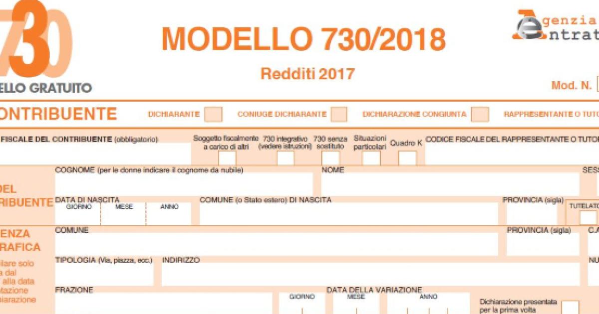 modello 730 congiunto da