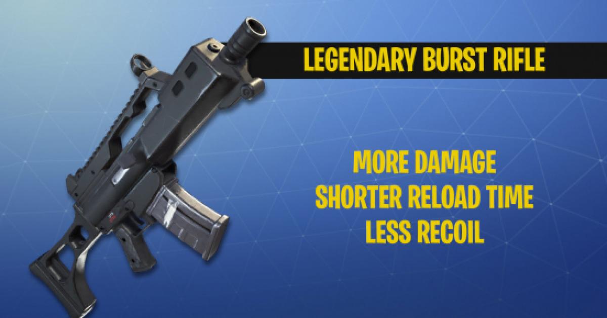 All legendary guns in fortnite battle royale