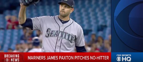 James Paxton Pitched a no-hitter this week. [image source: CBS Sports - YouTube]