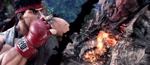 'Monster Hunter: World' and 'Street Fighter' collaboration. - [Image Credit: PlayStation / YouTube screencap]
