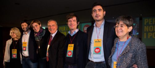 Pietro Grasso e alcuni dirigenti di LeU (Foto: Profilo FB ufficiale di Liberi e Uguali)