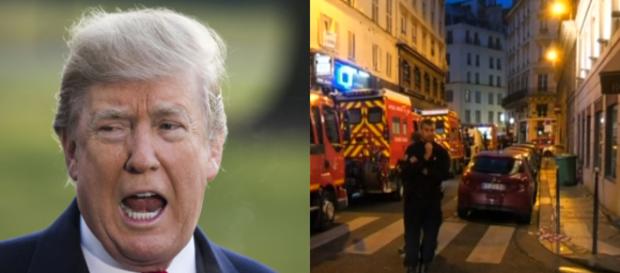 Donald Trump, Paris attack, via Twitter Donald Trump, Paris attack, via Twitter