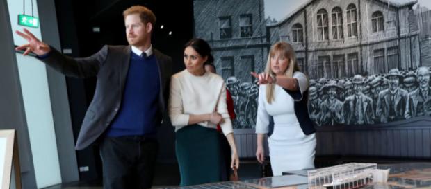 Prince Harry and Ms Markle visit Titanic Belfast (Image credit: Northern Ireland Office/Wikimedia Commons) Prince Harry and Ms Markle visit Titanic Belfast (Image credit: Northern Ireland Office/Wikimedia Commons)