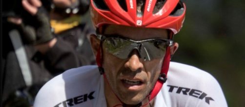 Alberto Contador sta commentando il Giro d'Italia su Eurosport