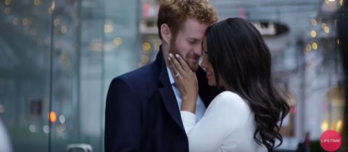 Meghan Markle is depicted in a bad way in 'A Royal Romance.' [image source: Lifetime - YouTube]