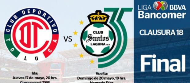 Toluca y Santos juegan en jueves y domingo Toluca y Santos juegan en jueves y domingo