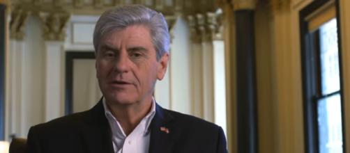 Phil Bryant has endorsed Donald Trump for the Nobel Prize. [image source: Mississippi Development Authority - YouTube]