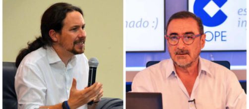 Pablo Iglesias y Carlos Herrera en imagen