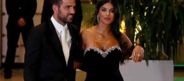 Cesc Fábregas y Daniella Semaaan Cesc Fábregas y Daniella Semaaan