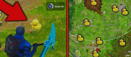 All rubber duck locations for "Fortnite Battle Royale" challenge. Image Credit: Own work