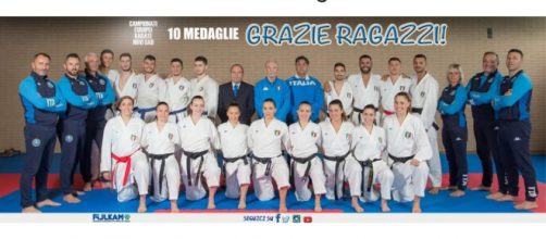 La nazionale italiana di karate