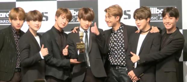 BTS BBMAs press conference -- Image Credit: TenAsia | Wikimedia Commons BTS BBMAs press conference -- Image Credit: TenAsia | Wikimedia Commons