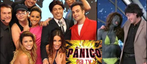 Humorístico Pânico nos tempos de Rede TV. (foto reprodução). Humorístico Pânico nos tempos de Rede TV. (foto reprodução).