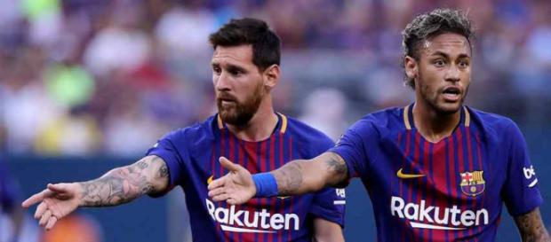 Messi e Neymar jogaram juntos no Barcelona Messi e Neymar jogaram juntos no Barcelona